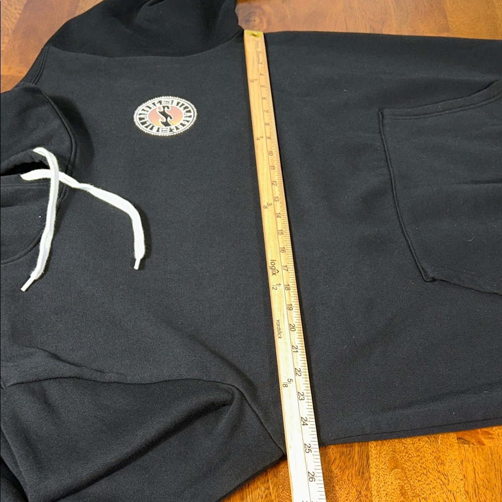 Billabong men’s Black Hoodie with Wave Graphic surf/skate M - Picture 7 of 7